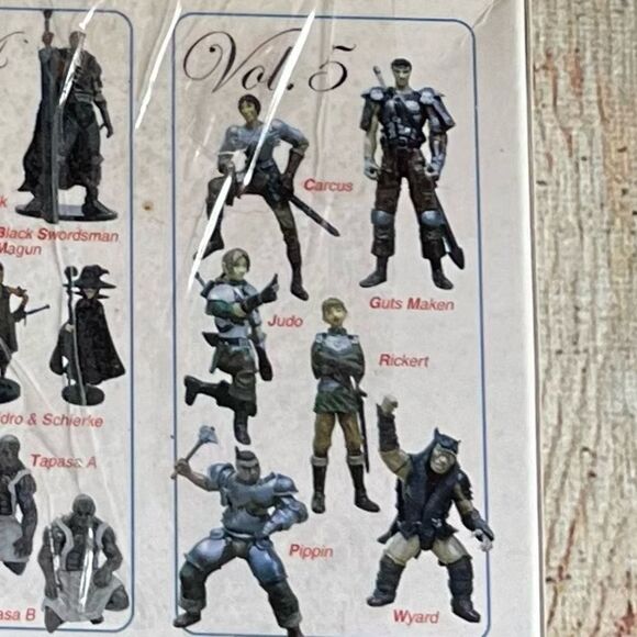 Vintage (2005) Berserk NIB Art of War Anime Figures Set (5) Wyard Pippin Judo - Picture 15 of 15